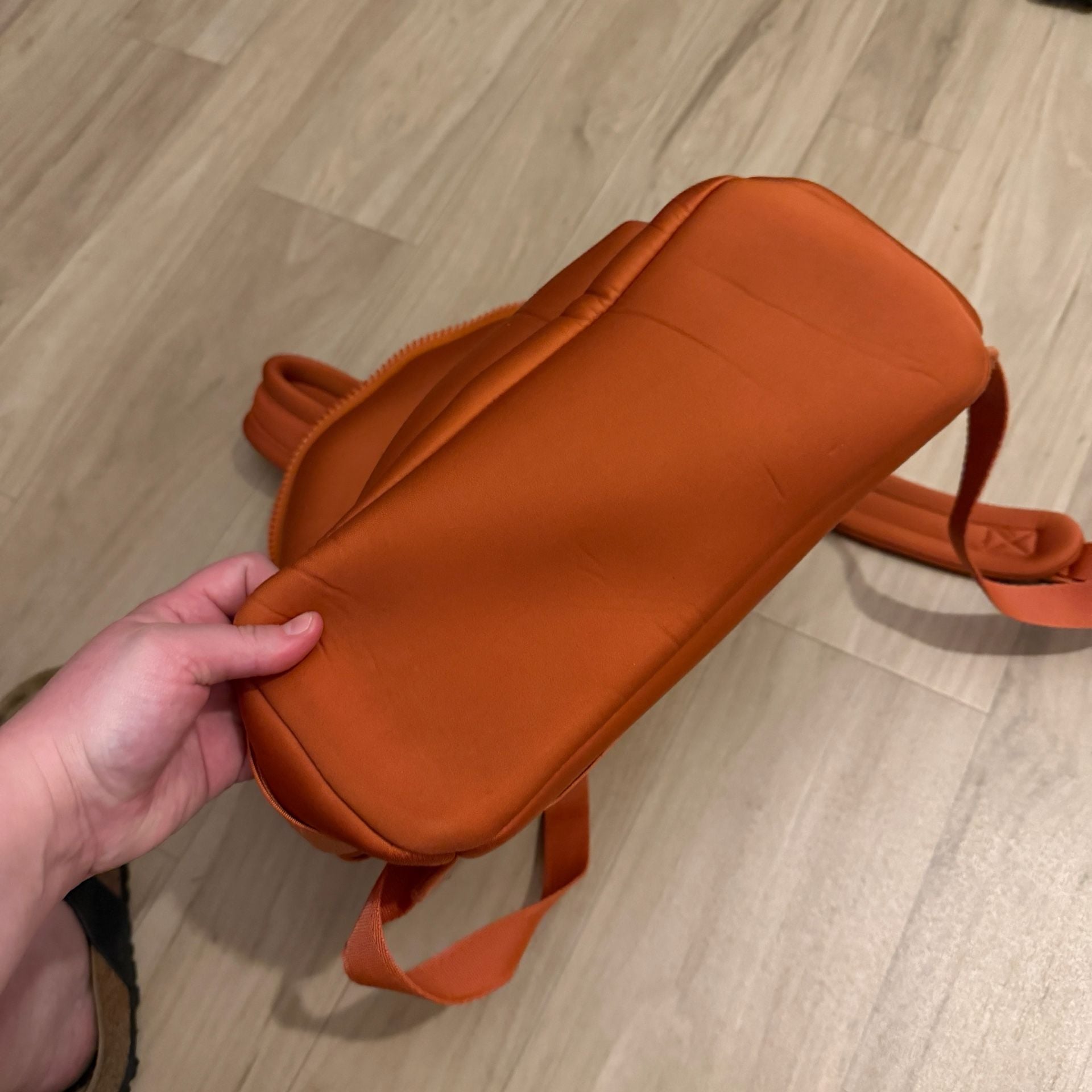 Dagne Dover Dakota Backpack Goji Orange Neoprene Laptop Bag 7