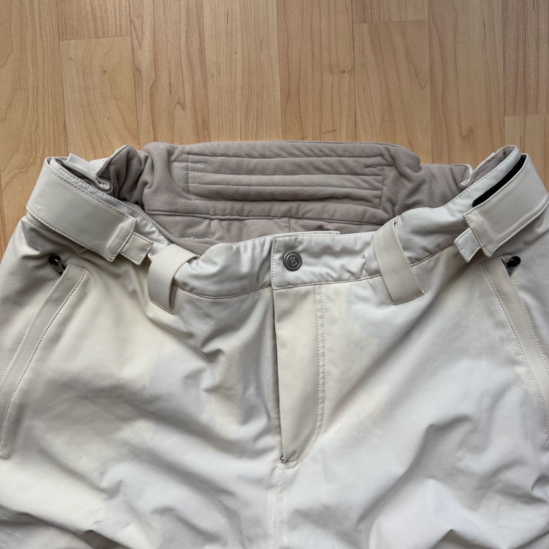 Bogner Fire + Ice Beige and Black Ski Snowboard Pants 9