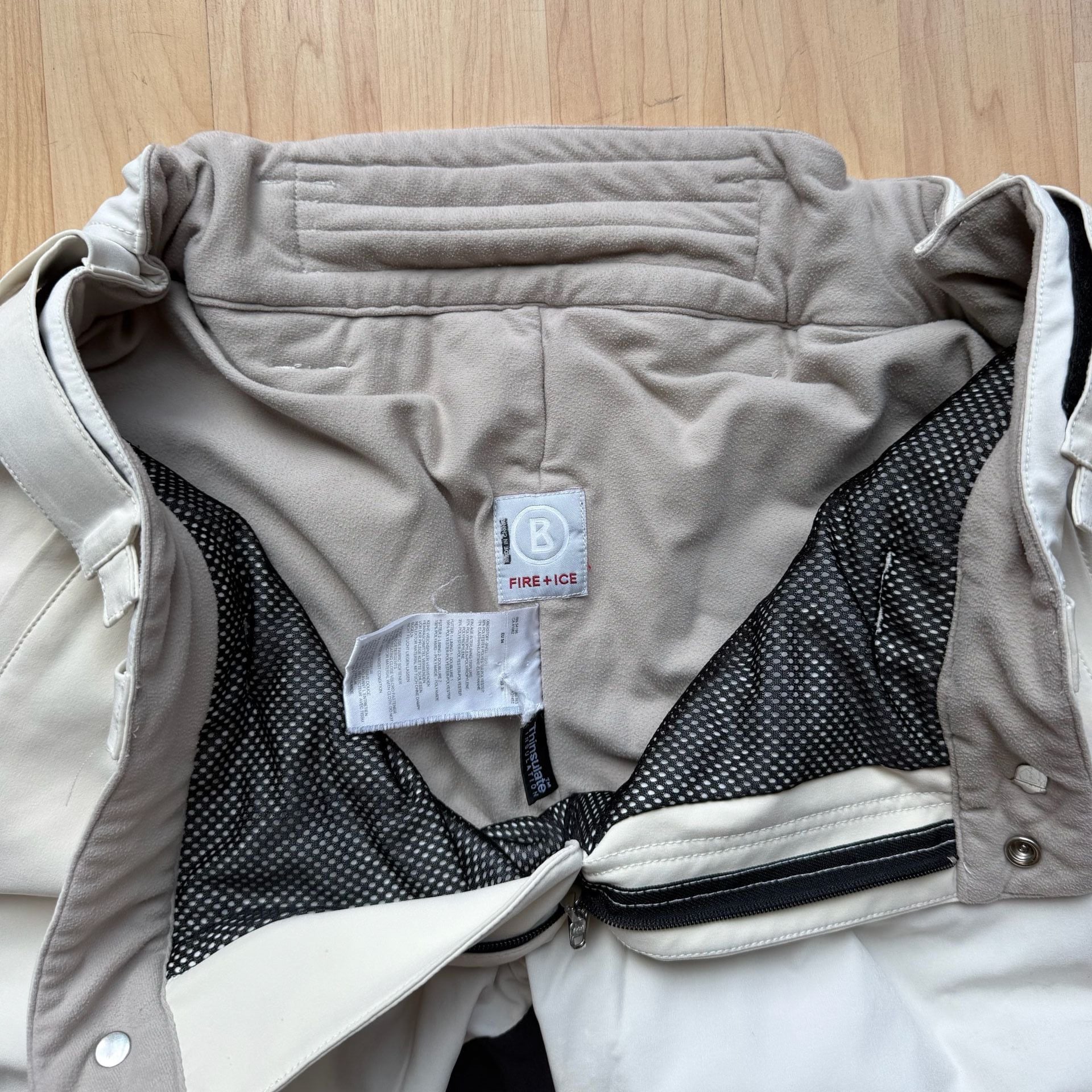 Bogner Fire + Ice Beige and Black Ski Snowboard Pants 8