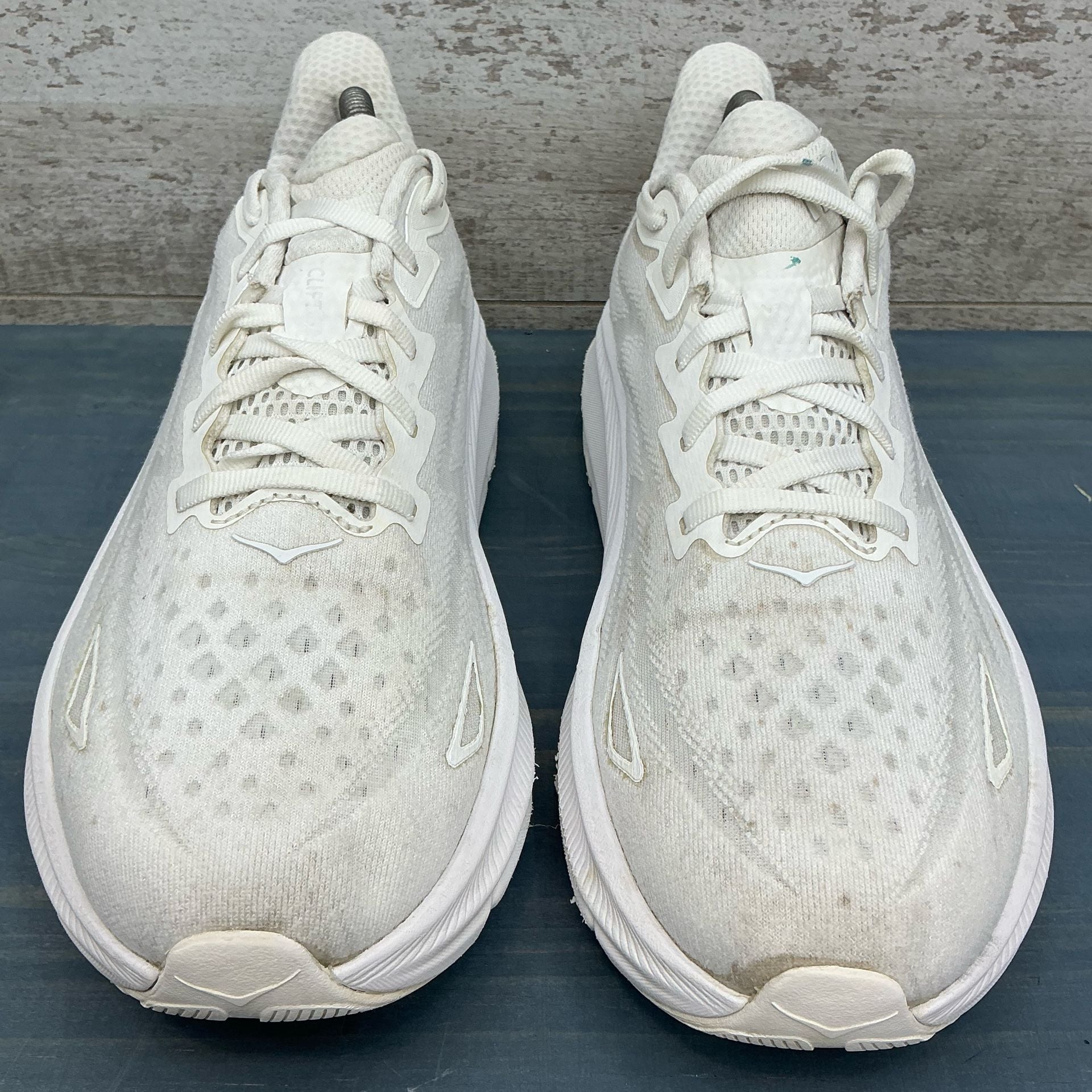 HOKA Clifton 9 Wide White Running Shoes Women's Size 10D 5
