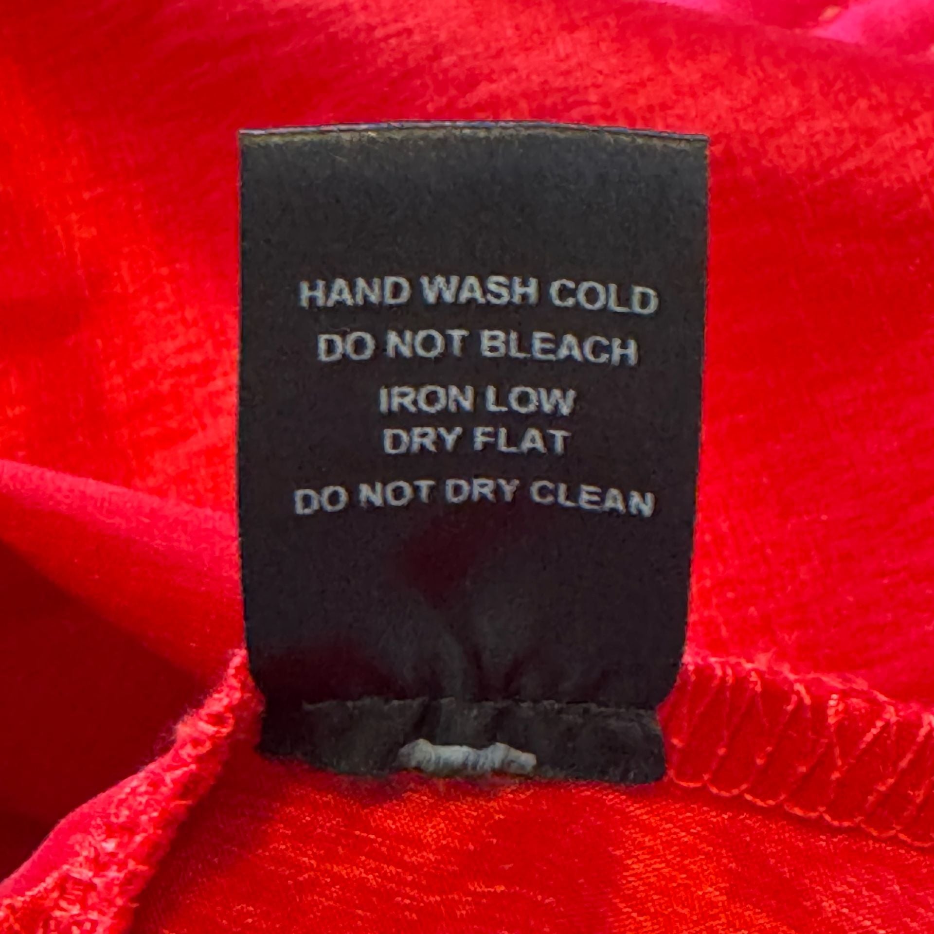 Haute Monde Women’s XL Red Satin High Low Skirt Pleated Tie Waist Holiday Party 6
