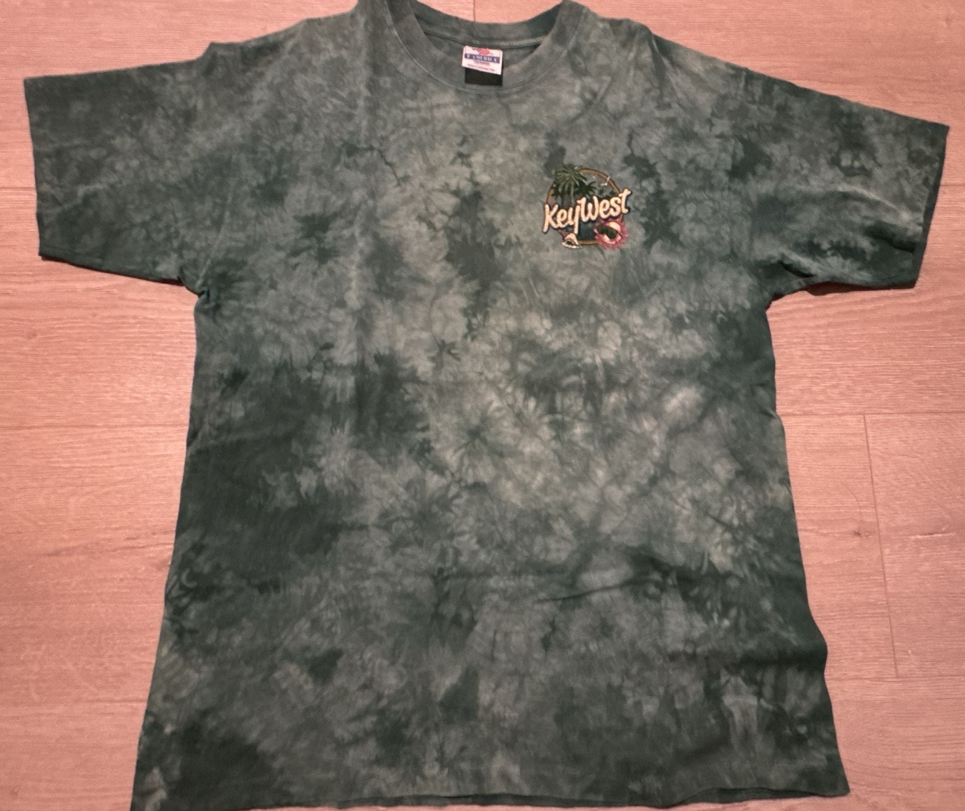 Vintage T-America Key West Florida Tie Dye Graphic T-Shirt XL 2