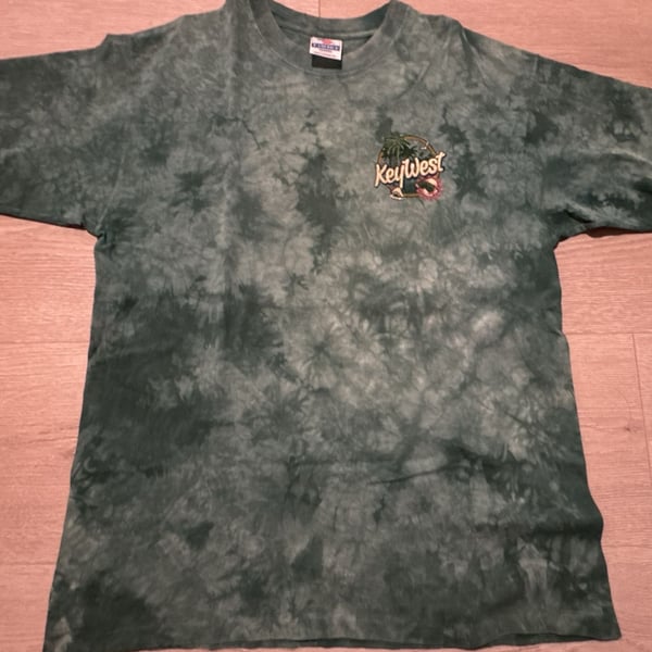 Vintage T-America Key West Florida Tie Dye Graphic T-Shirt XL