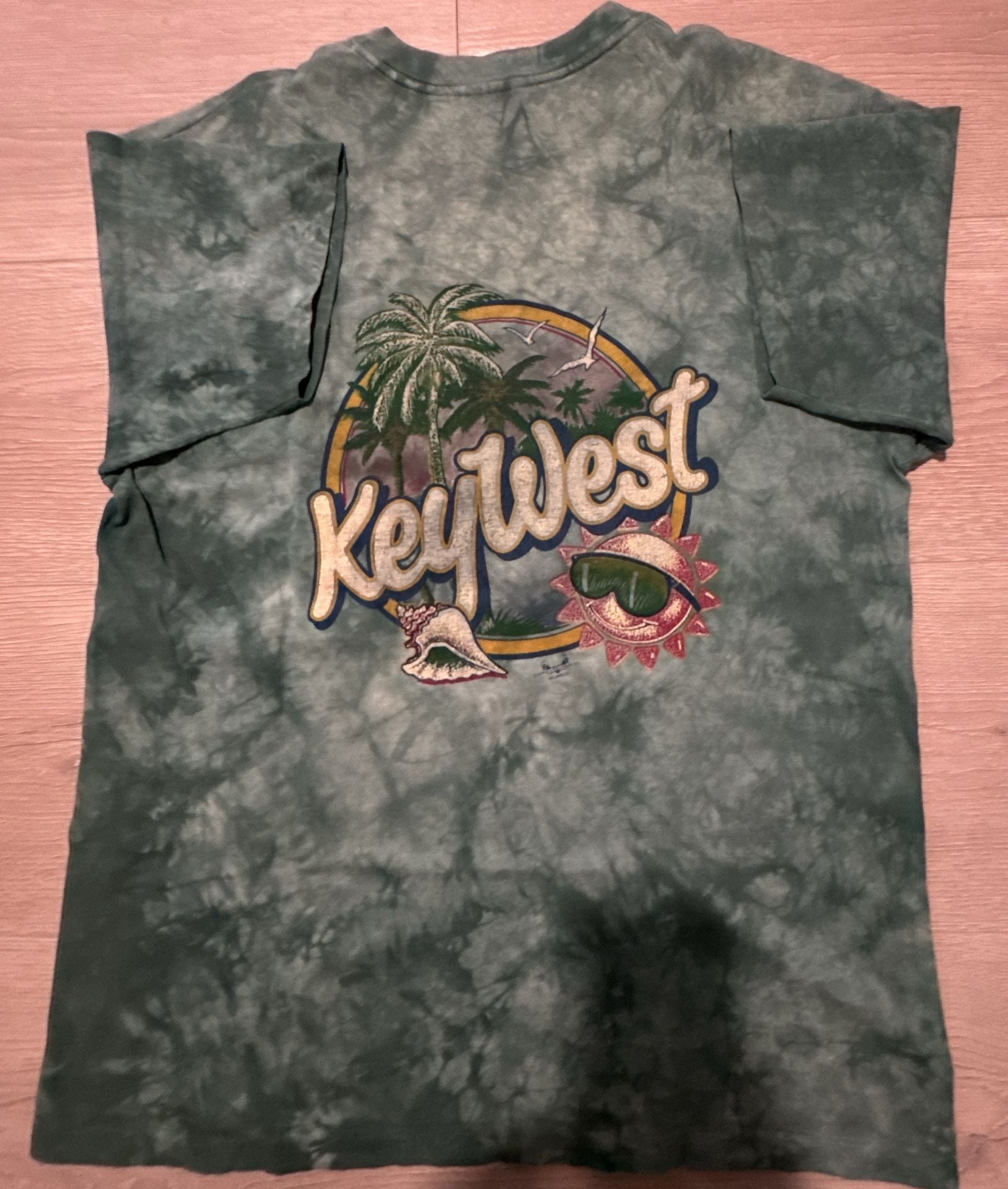 Vintage T-America Key West Florida Tie Dye Graphic T-Shirt XL 4