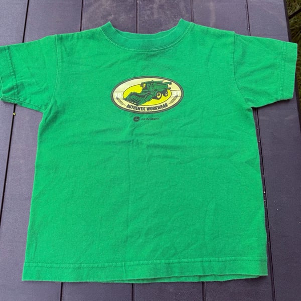 John Deere Authentic Workwear Green T-Shirt Size 4T