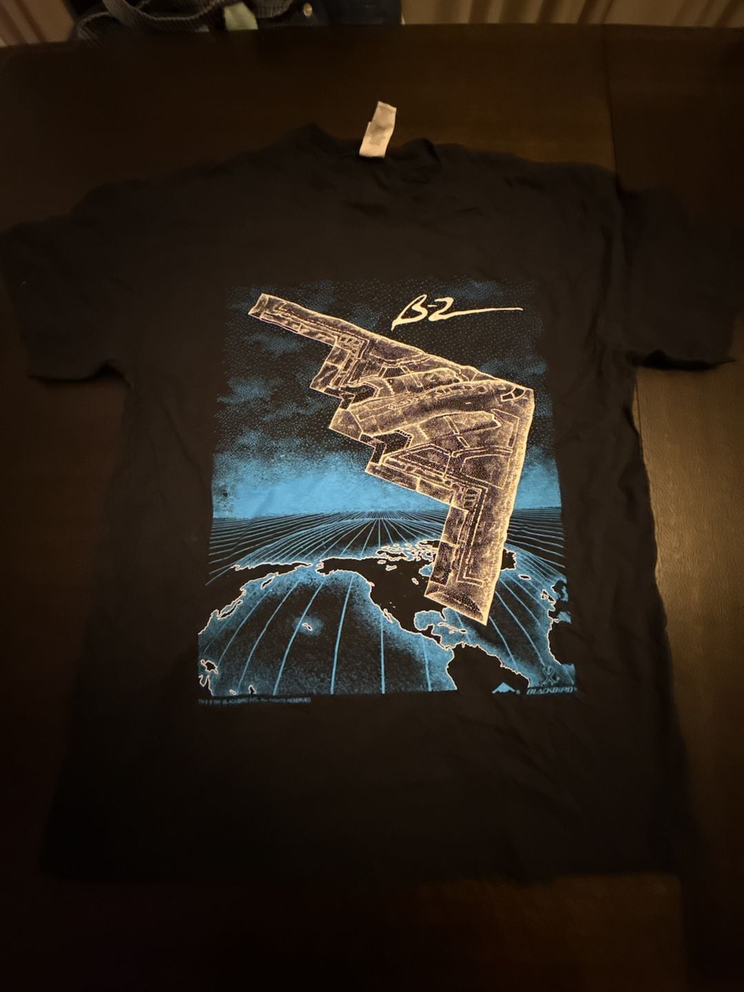 Gildan Blackbird B-2 Stealth Bomber Double-Sided Graphic T-Shirt 3