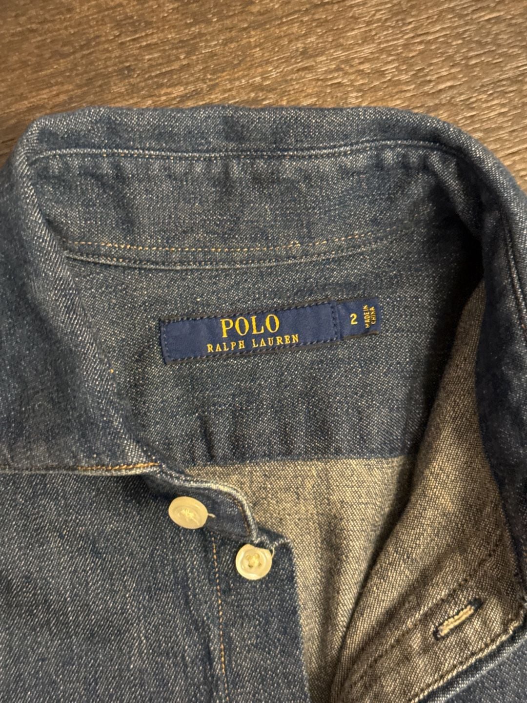 Polo Ralph Lauren Women's Long Sleeve Denim Midi Shirt Dress Size 2 6