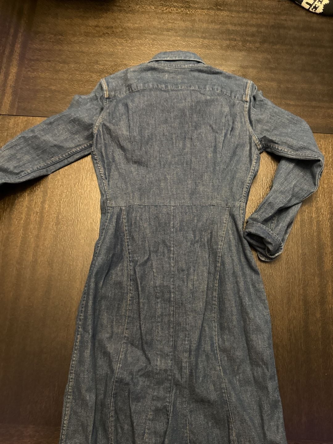 Polo Ralph Lauren Women's Long Sleeve Denim Midi Shirt Dress Size 2 9
