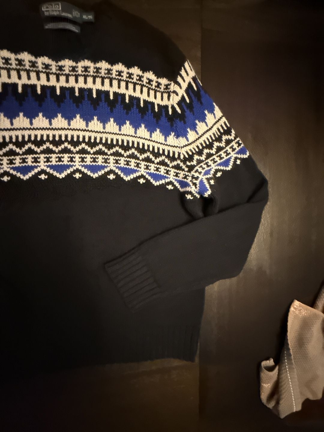 Polo Ralph Lauren Fair Isle Cotton Cashmere Angora Knit Sweater XL 8