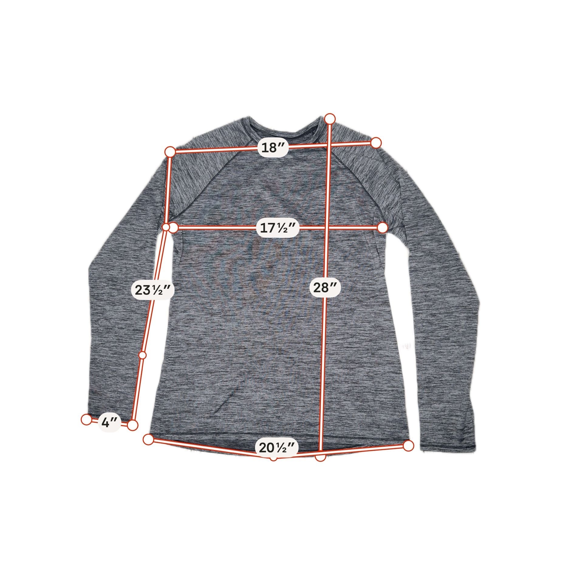 ClimateRight by Cuddl Duds Women's Gray Heather Long Sleeve Thermal Size L 3