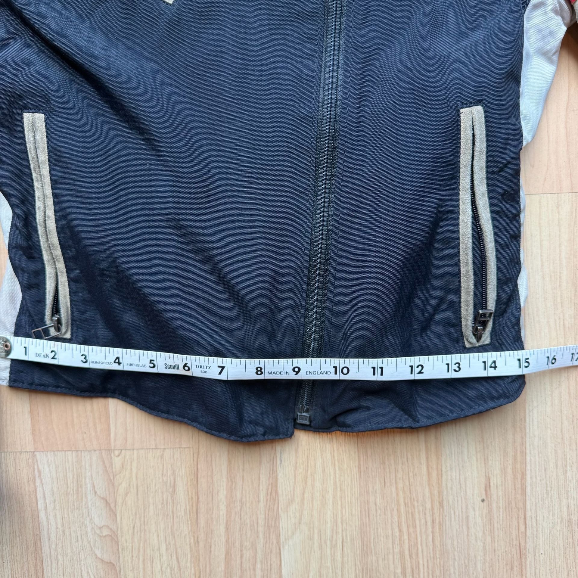 Dainese Y2K Vintage Motorcycle Jacket Black White Red Leather Italian EU 40 14