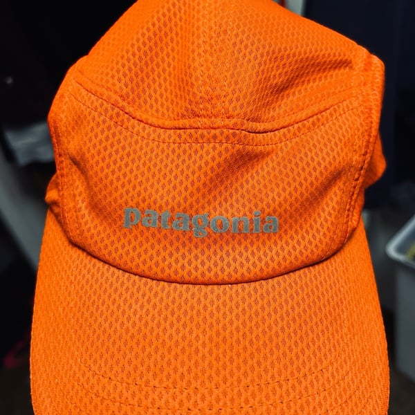 Patagonia Air Flow Cap Orange Mesh Running Hat STY29267SP14