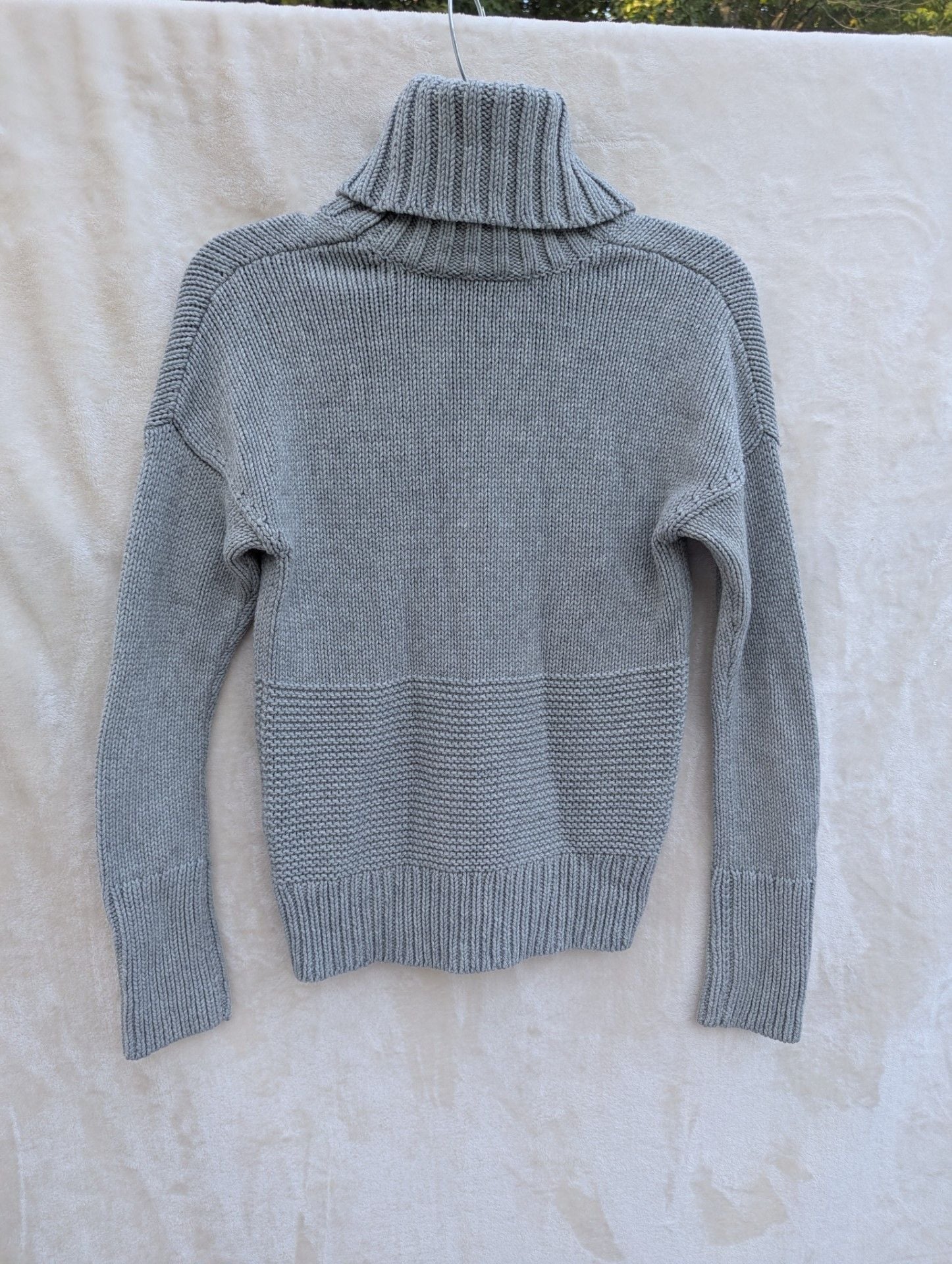 Gap Women's Extra Small Gray Ribbed Turtleneck Sweater 4
