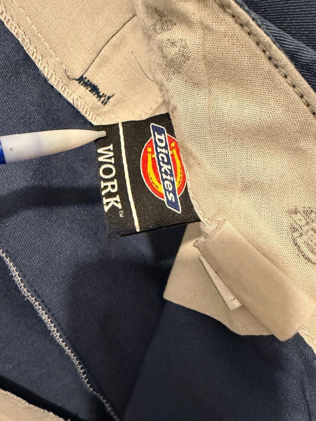 Dickies Work Pants Blue Faded Workwear Trousers 6