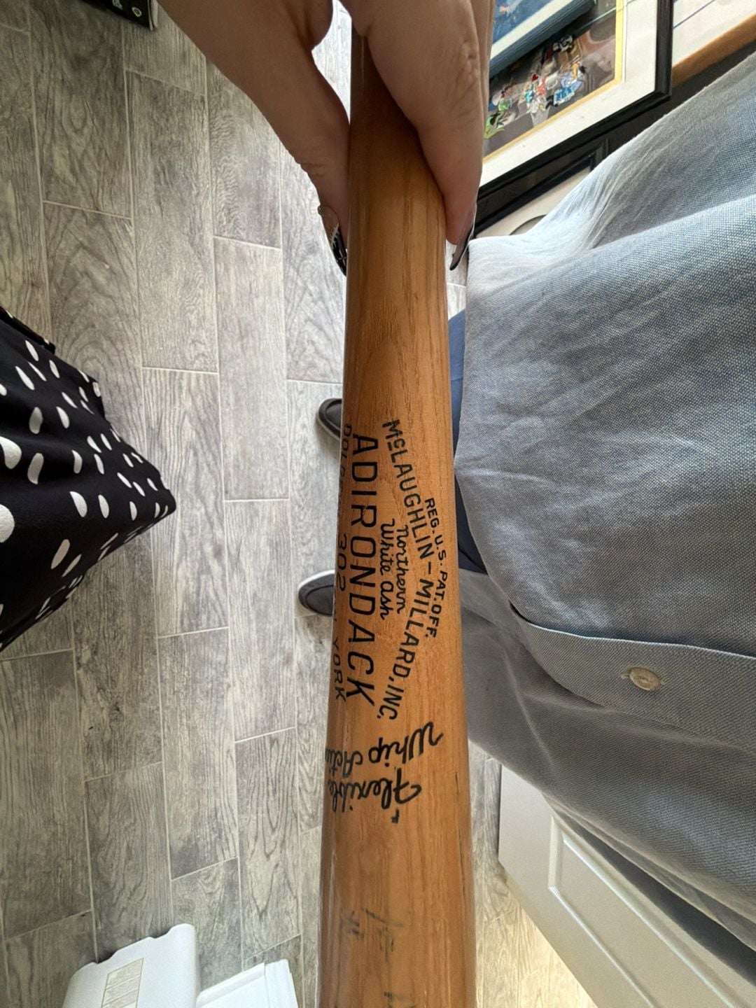 Adirondack 302 Joe Garagiola Personal Model Northern White Ash Baseball Bat 2
