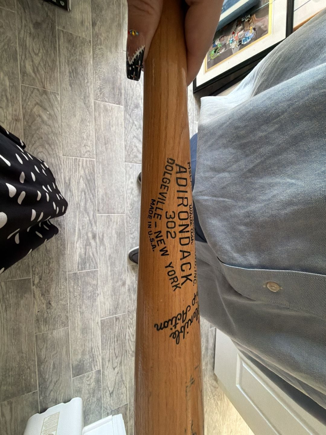 Adirondack 302 Joe Garagiola Personal Model Northern White Ash Baseball Bat 3