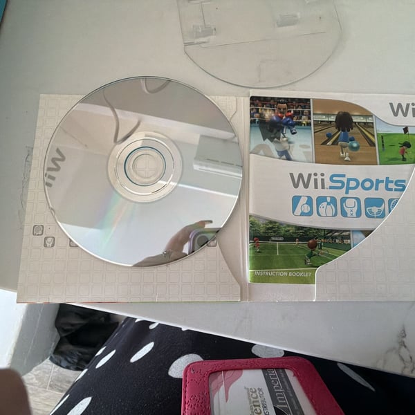 Nintendo Wii White Console Bundle with Wii Sports, Controllers, and Cables