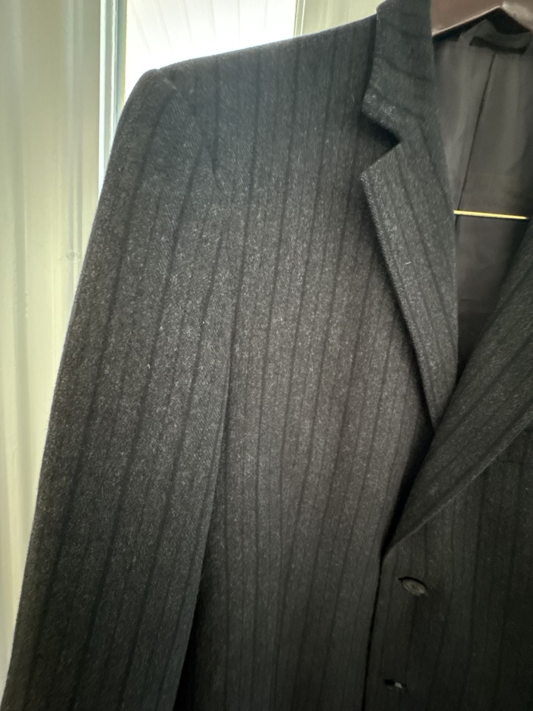Ermenegildo Zegna Richards Greenwich Blazer 52L 42L Wool Angora Gray Sport Coat 4