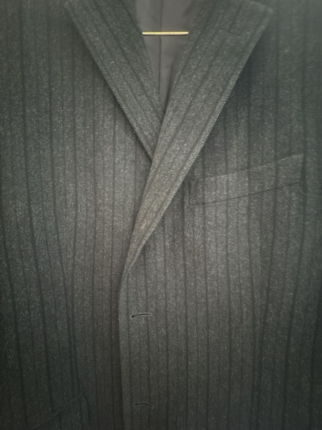 Ermenegildo Zegna Richards Greenwich Blazer 52L 42L Wool Angora Gray Sport Coat 7