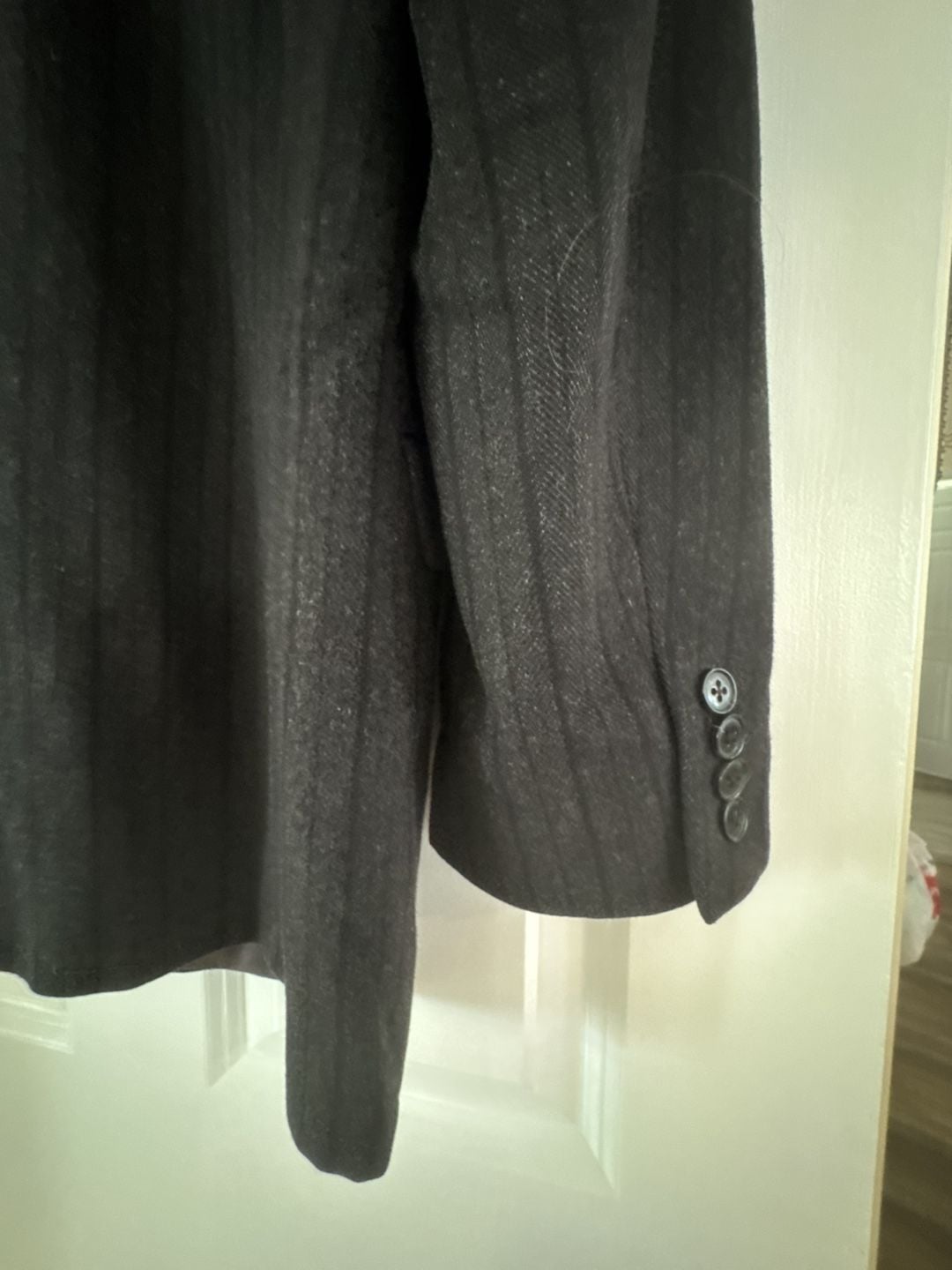Ermenegildo Zegna Richards Greenwich Blazer 52L 42L Wool Angora Gray Sport Coat 10