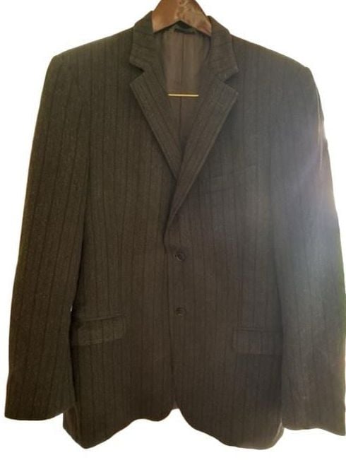Ermenegildo Zegna Richards Greenwich Blazer 52L 42L Wool Angora Gray Sport Coat 2