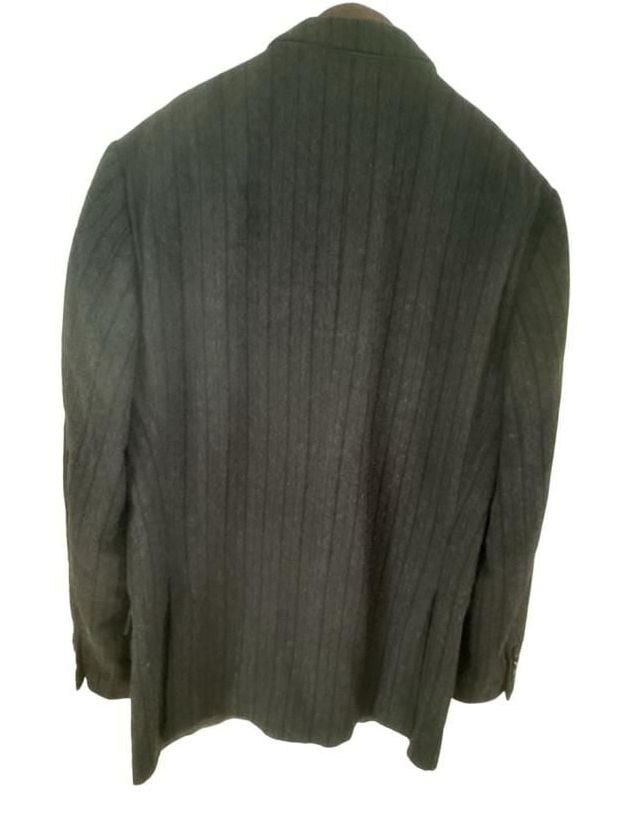 Ermenegildo Zegna Richards Greenwich Blazer 52L 42L Wool Angora Gray Sport Coat 8