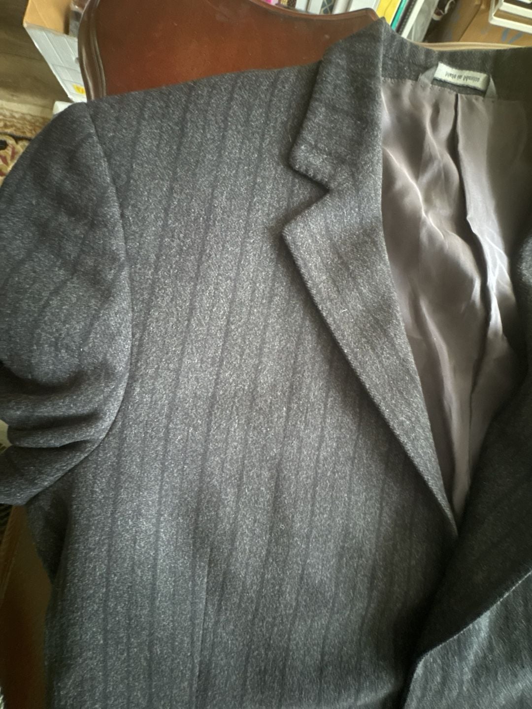 Ermenegildo Zegna Richards Greenwich Blazer 52L 42L Wool Angora Gray Sport Coat 18