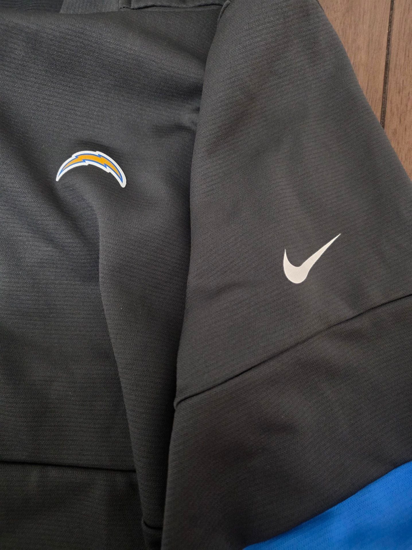 Nike Los Angeles Chargers NFL On-Field Dri-FIT 1/4-Zip Pullover Jacket XL 7