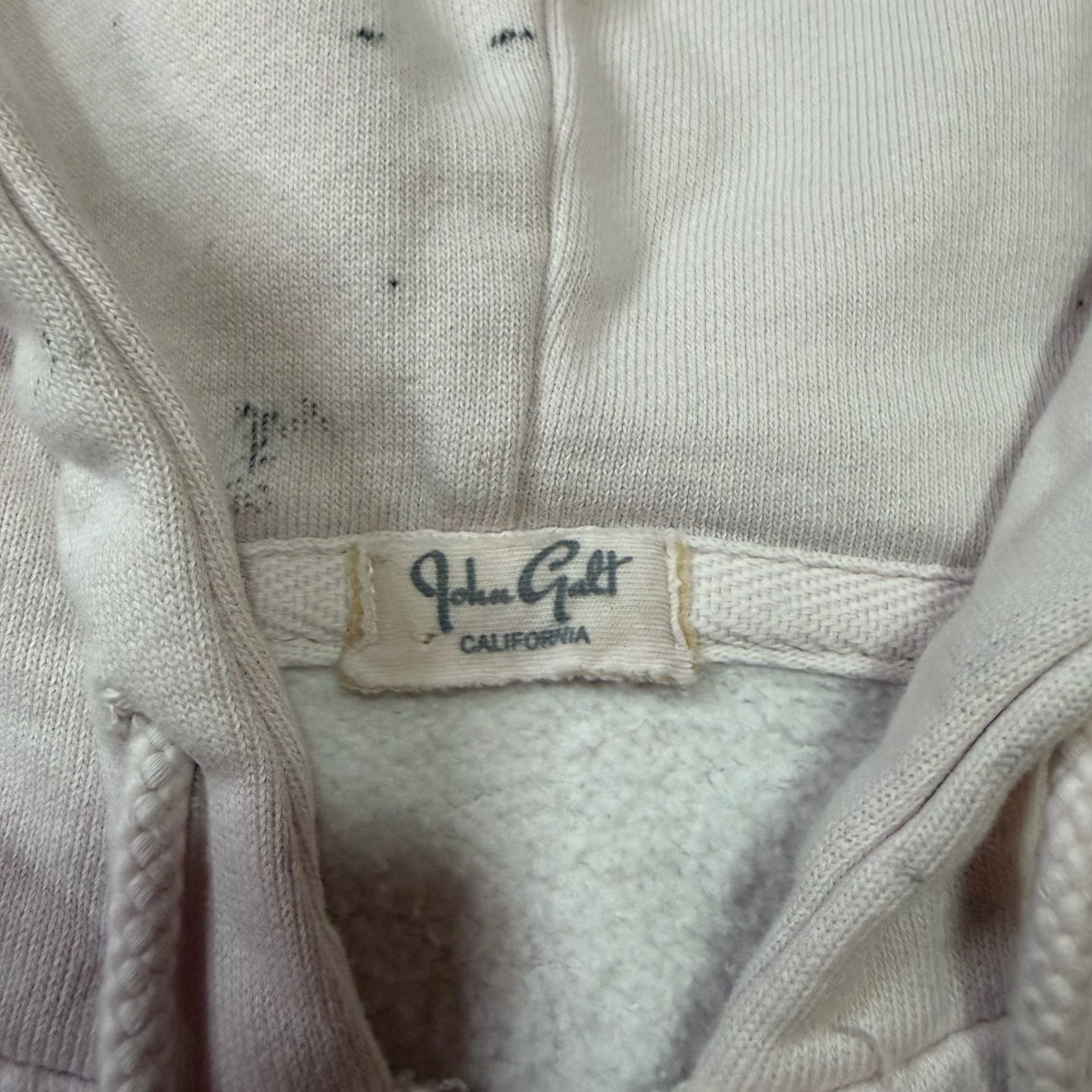 John Galt California Light Pink Zip-Up Hoodie Sweatshirt 4