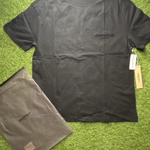 Essentials Fear of God Short Sleeve Crew Neck T-Shirt in Stretch Limo