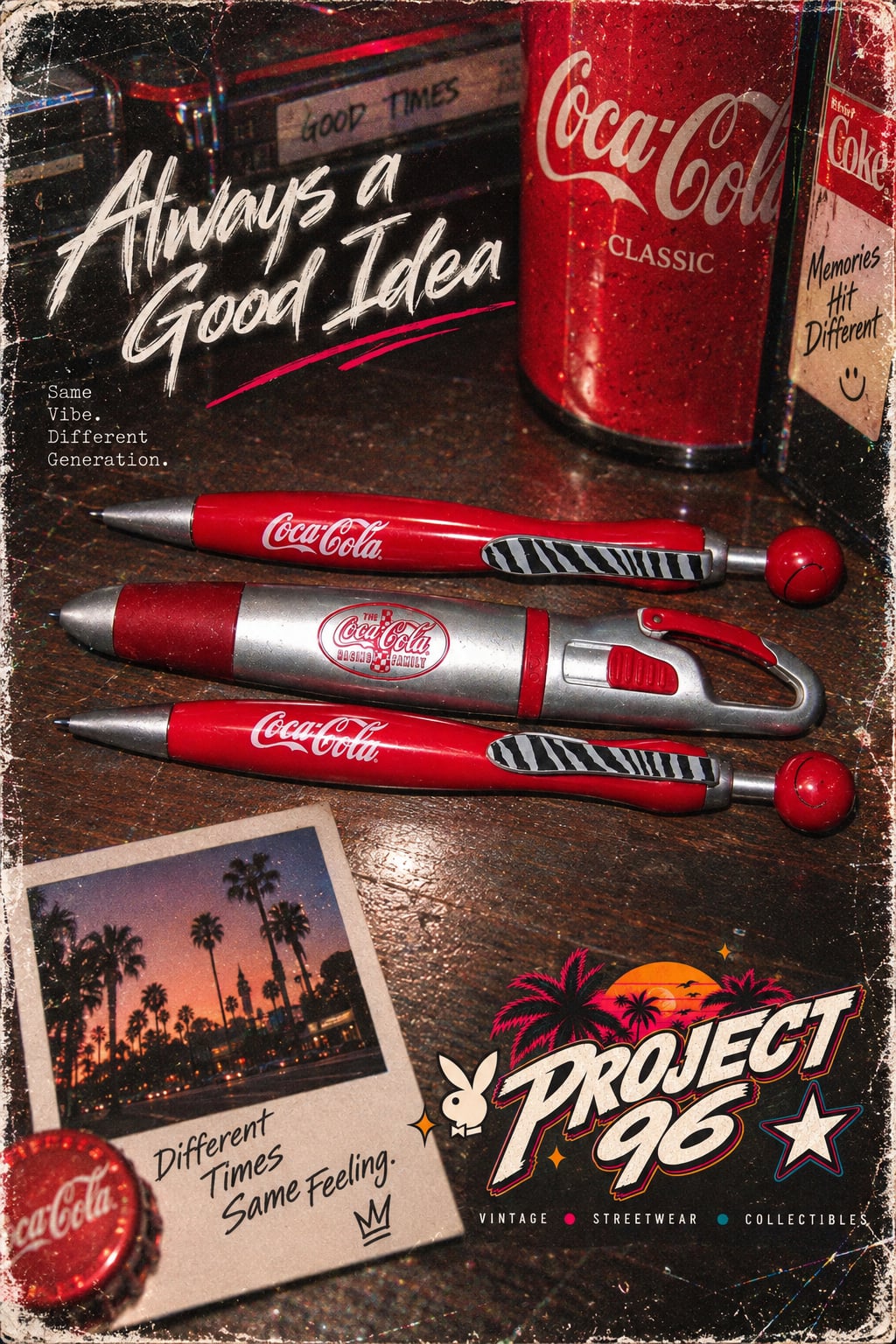 Lot of 3 Vintage Coca-Cola Promotional Pens 1