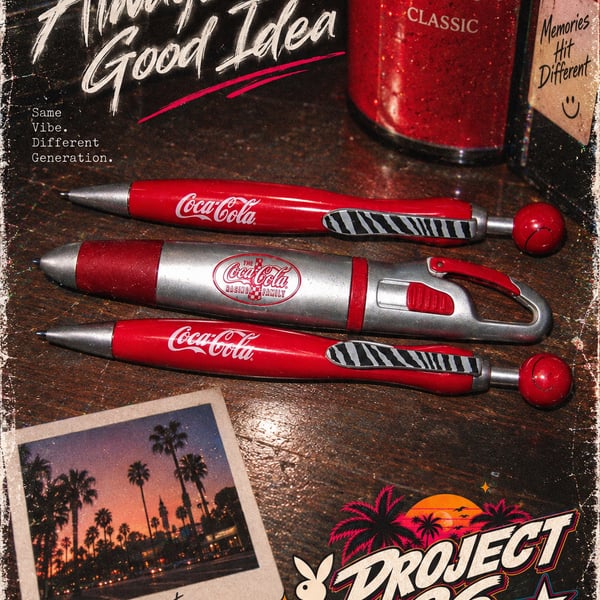 Lot of 3 Vintage Coca-Cola Promotional Pens