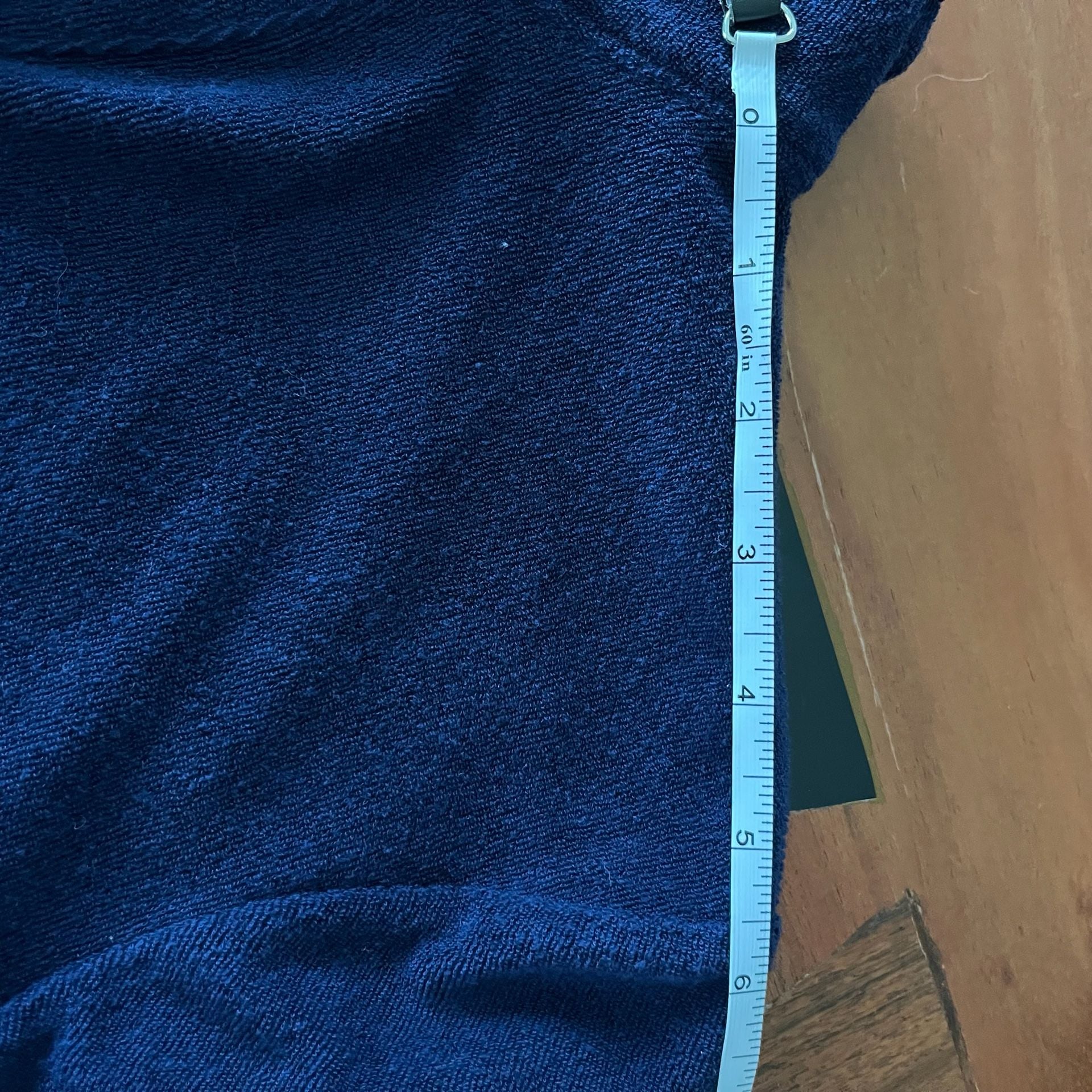 Vineyard Vines Terry Cloth Long Sleeve Polo Navy Blue Size XS 5