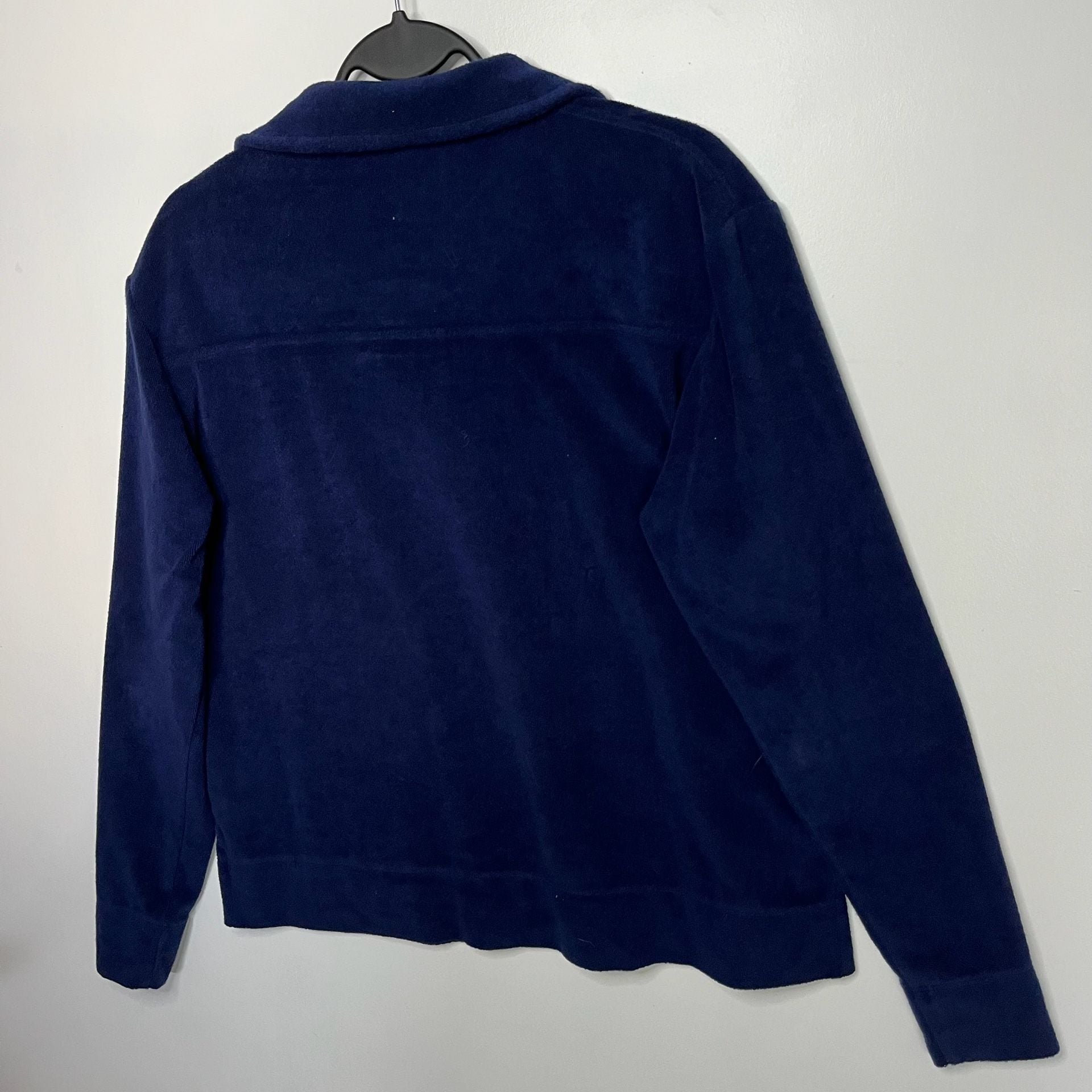 Vineyard Vines Terry Cloth Long Sleeve Polo Navy Blue Size XS 11