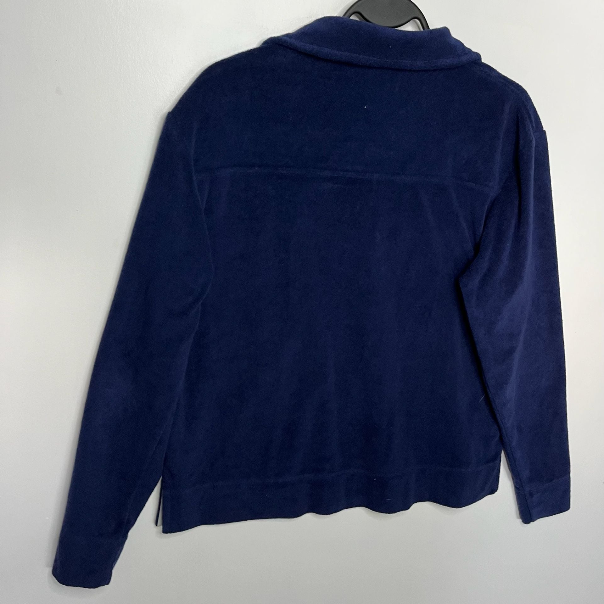 Vineyard Vines Terry Cloth Long Sleeve Polo Navy Blue Size XS 12