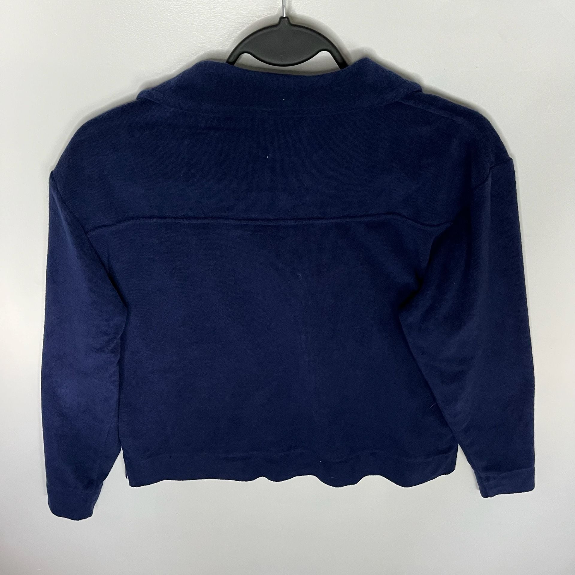 Vineyard Vines Terry Cloth Long Sleeve Polo Navy Blue Size XS 13