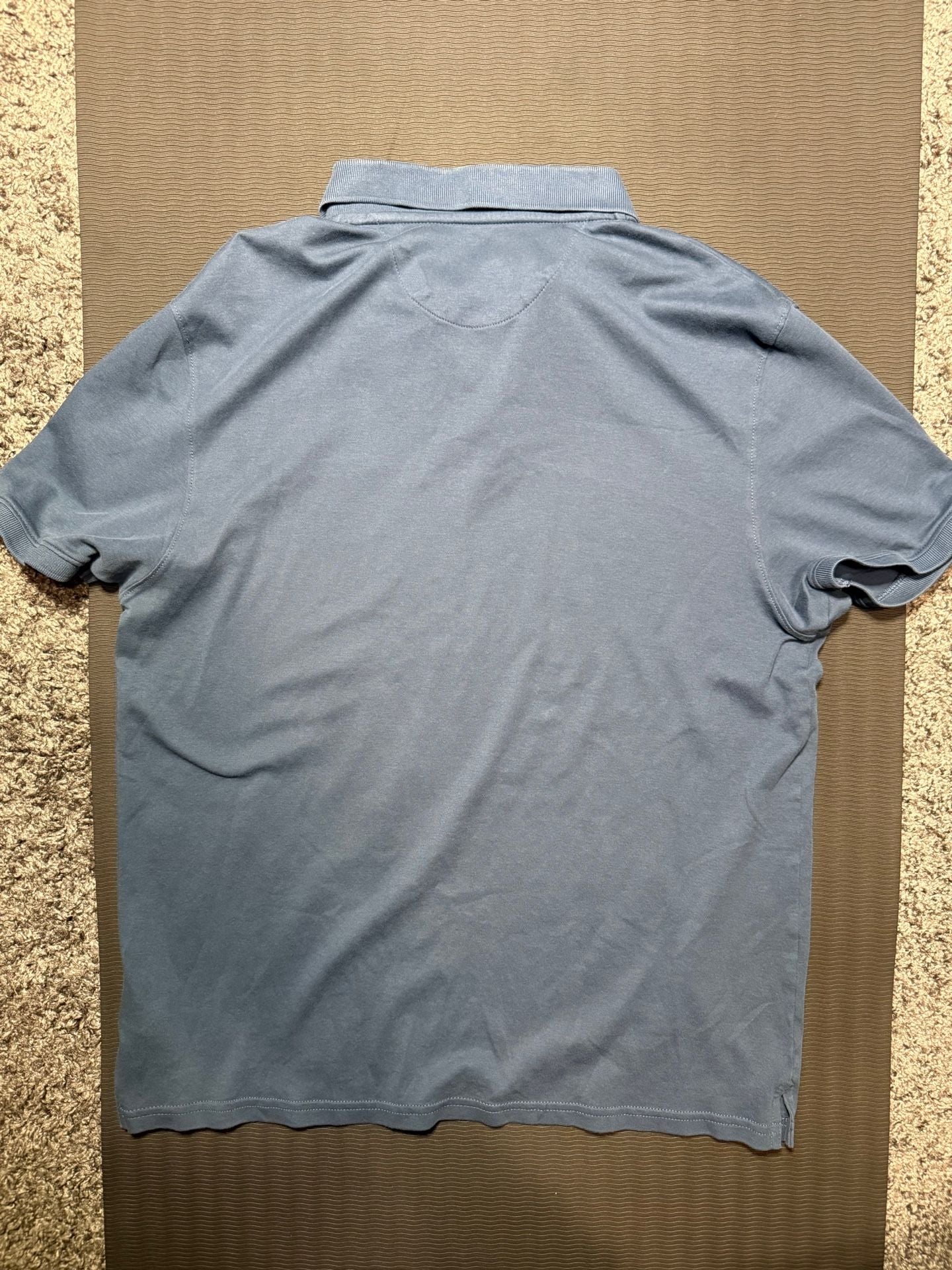 Calvin Klein Men's Liquid Touch Polo Shirt Blue Size Large 7
