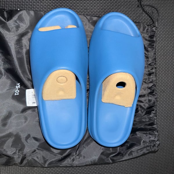 Yeezy YS-01 Blue Slides Size 10