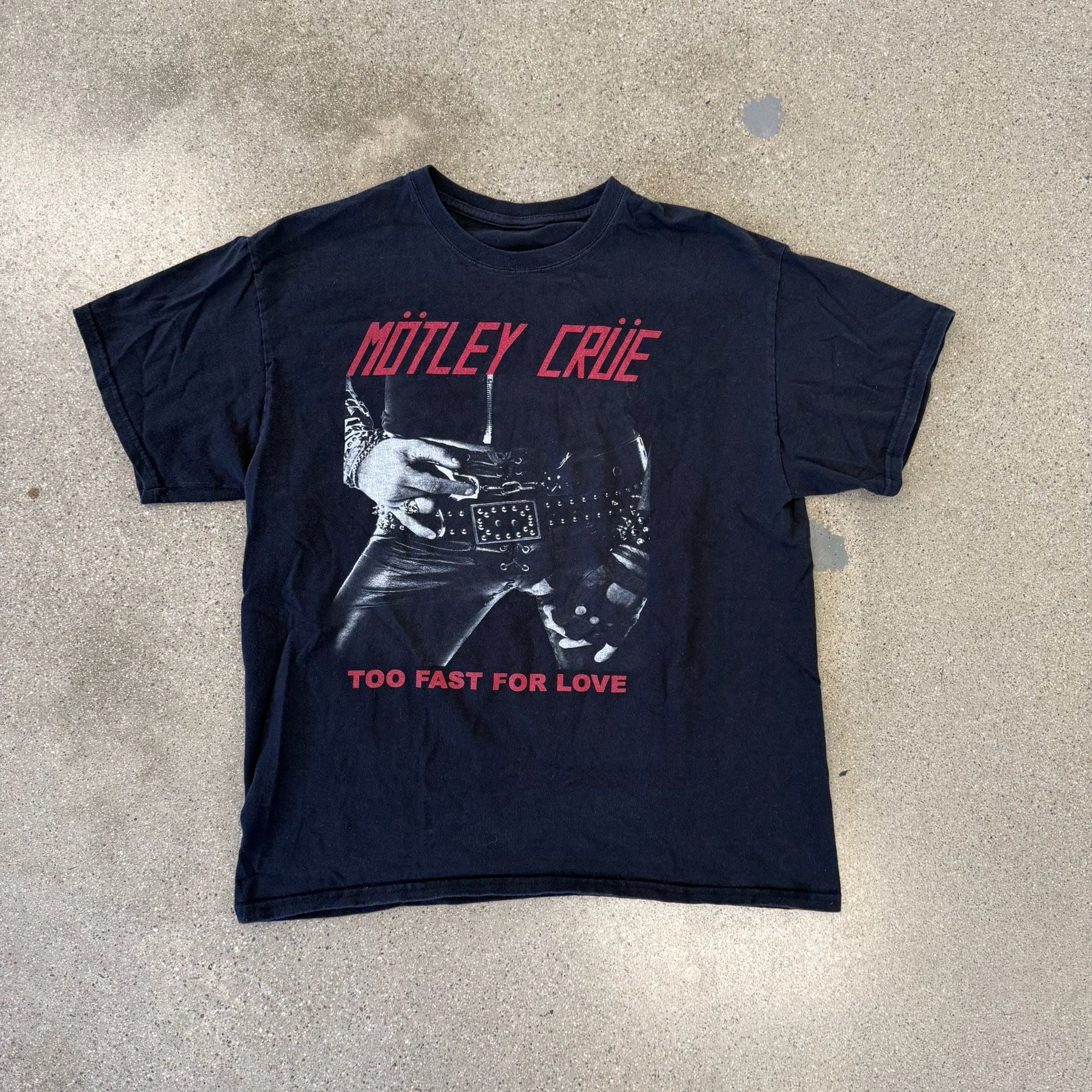 Motley Crue Too Fast for Love Band T-Shirt size large 2