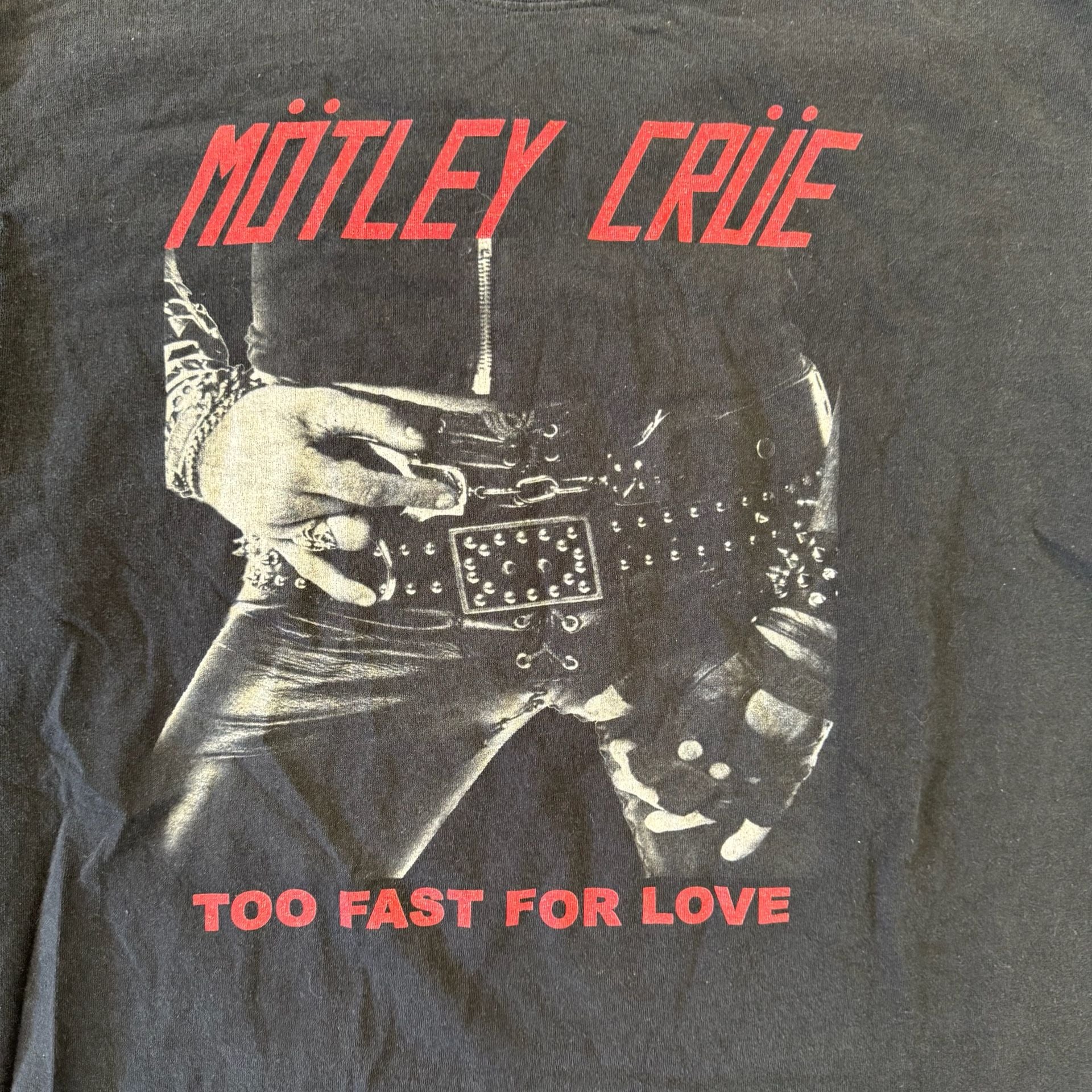 Motley Crue Too Fast for Love Band T-Shirt size large 3
