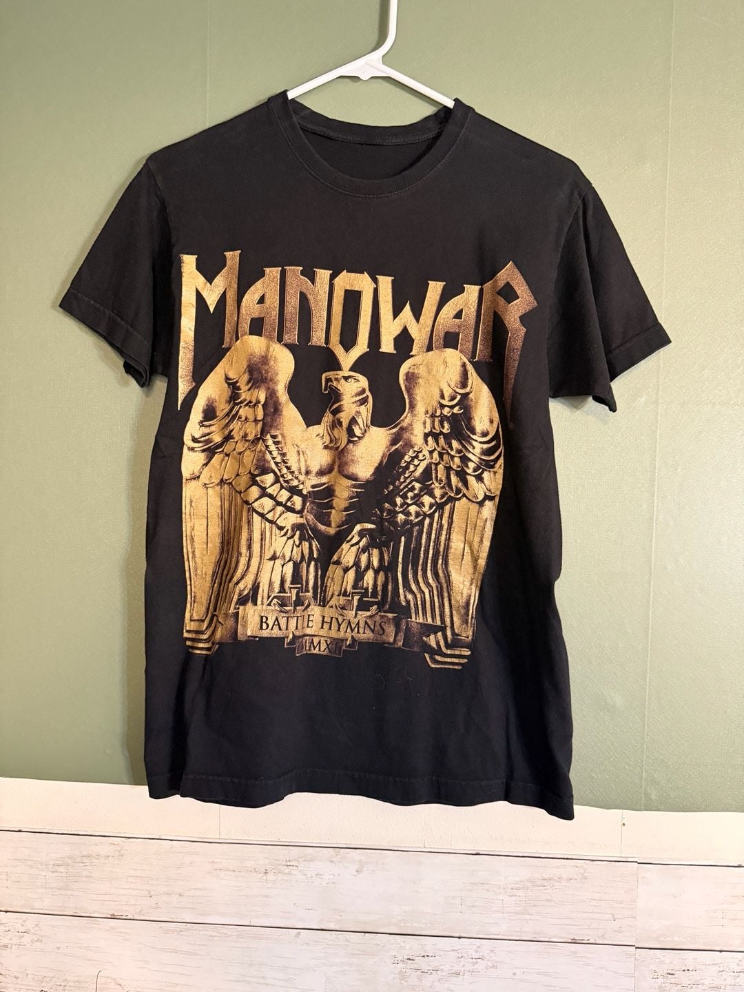 Manowar Battle Hymns Tour 2011 Black T-Shirt 2