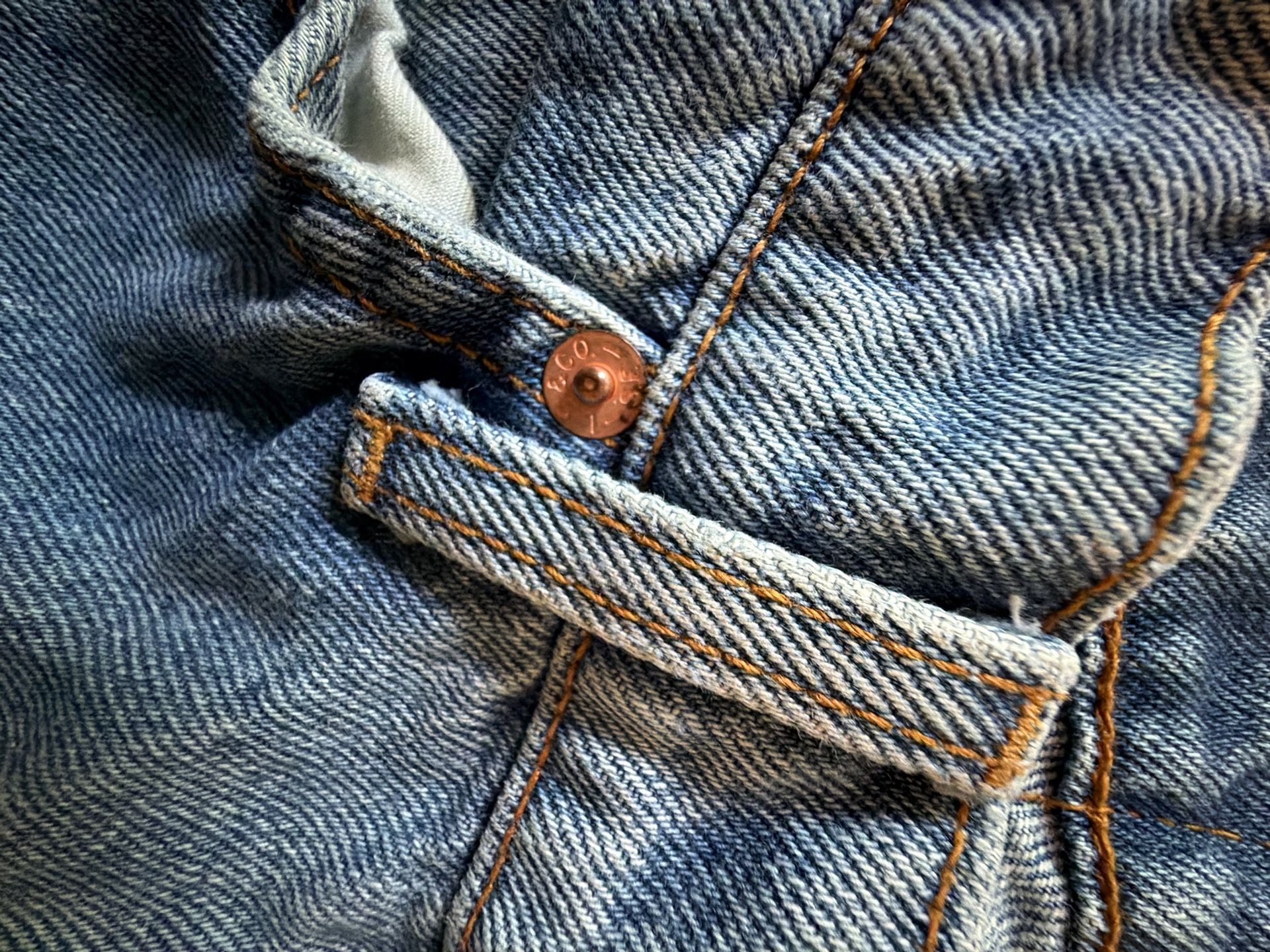 Vintage Levi's 505 Orange Tab Light Wash Denim Jeans Size W33 L32 7