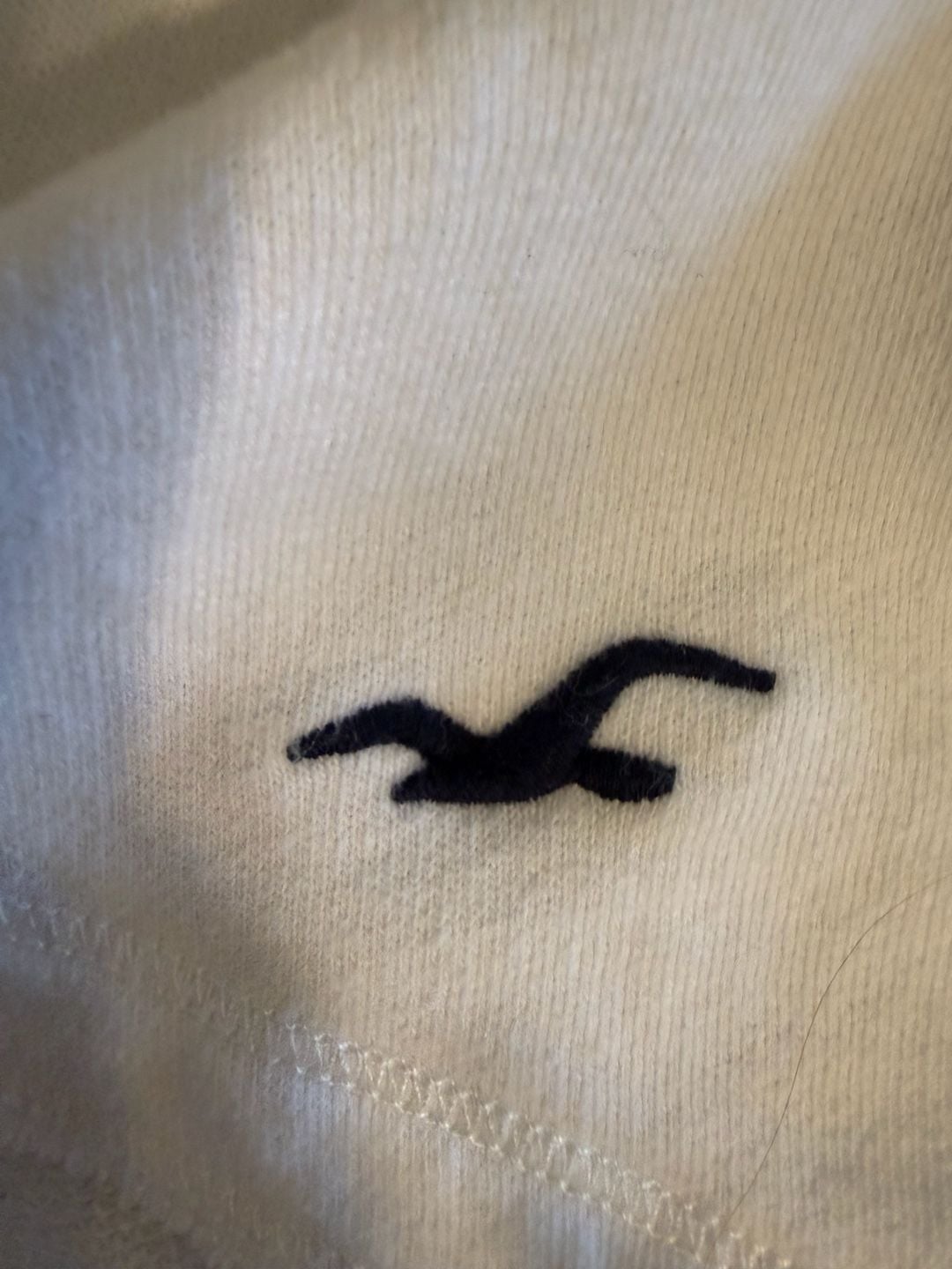 Y2K Hollister White Lace Panel Boatneck 3/4 Sleeve Top Size S 4