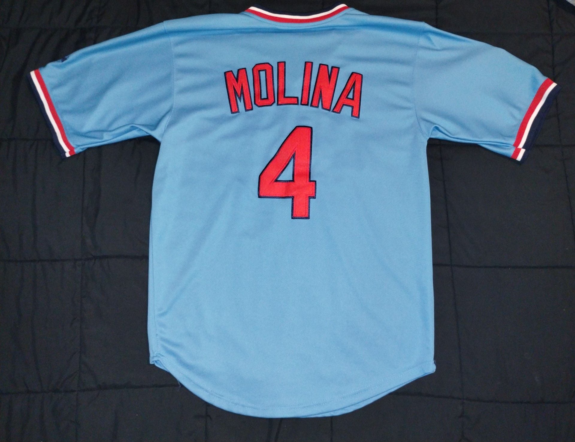 Majestic Athletic St. Louis Cardinals Yadier Molina #4 1982 Throwback Size 48 3