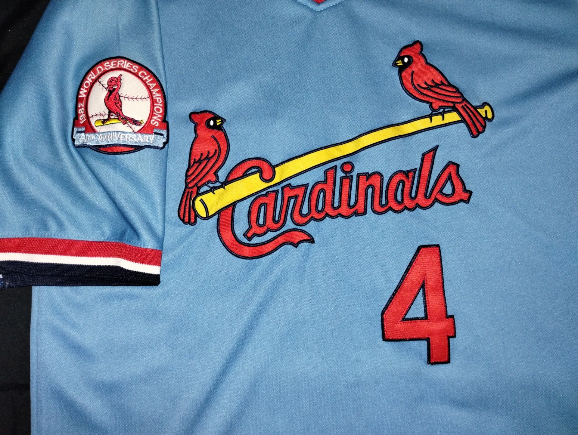 Majestic Athletic St. Louis Cardinals Yadier Molina #4 1982 Throwback Size 48 4