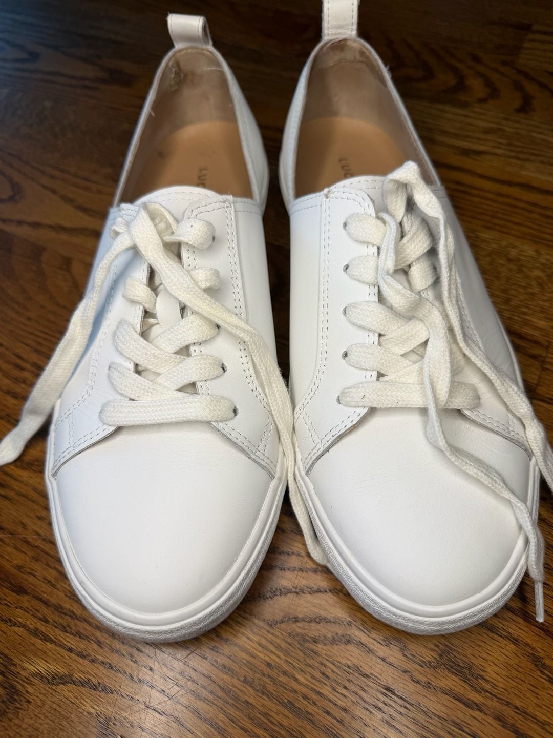 Lucky Brand Dansbey White Leather Lace-Up Casual Sneakers 2