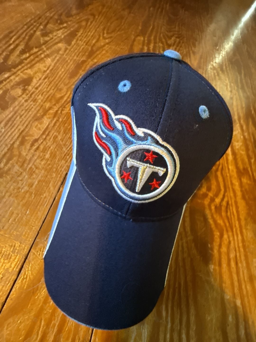NFL Team Apparel Tennessee Titans Blue Strapback Hat 3