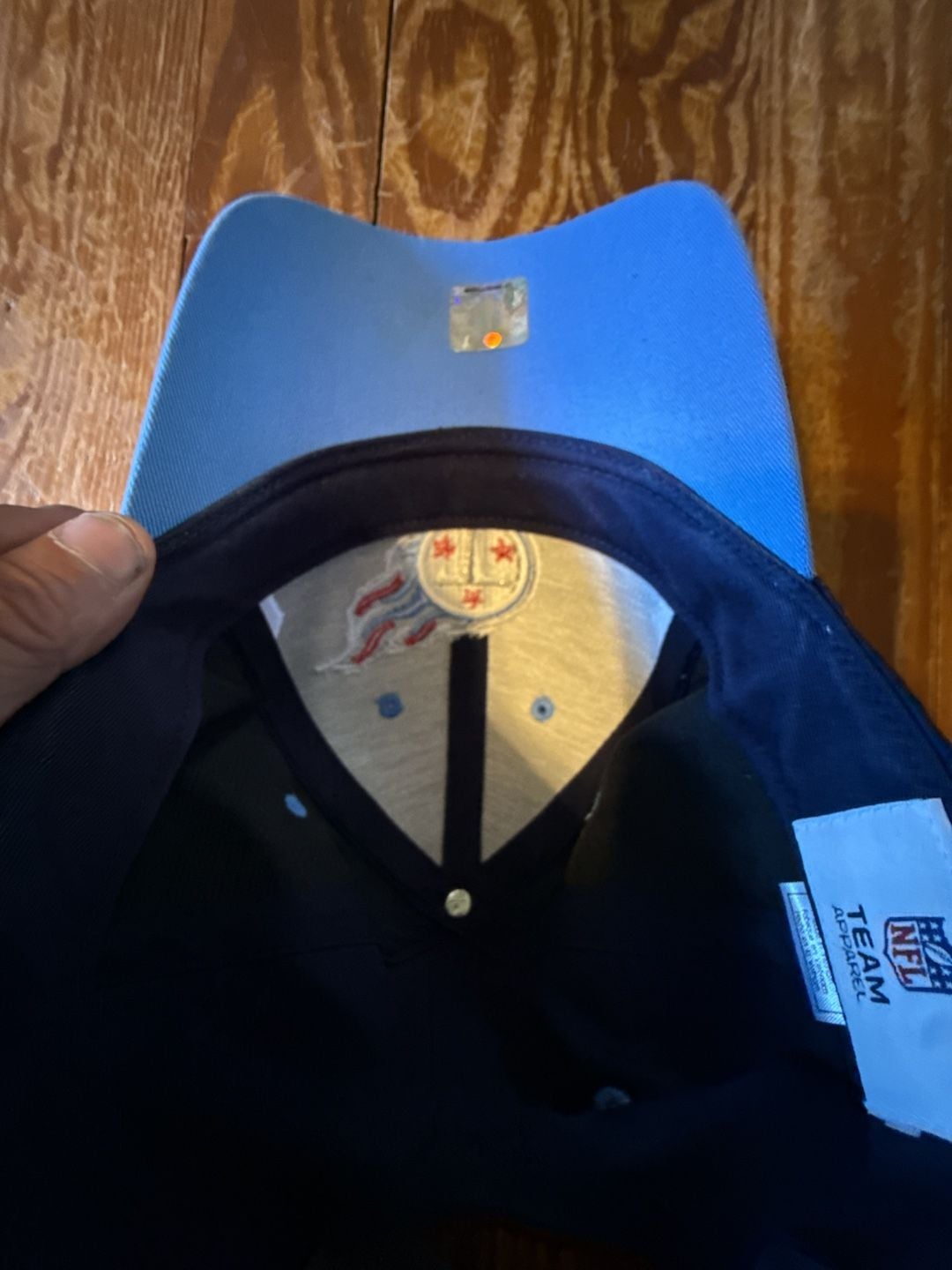 NFL Team Apparel Tennessee Titans Blue Strapback Hat 7