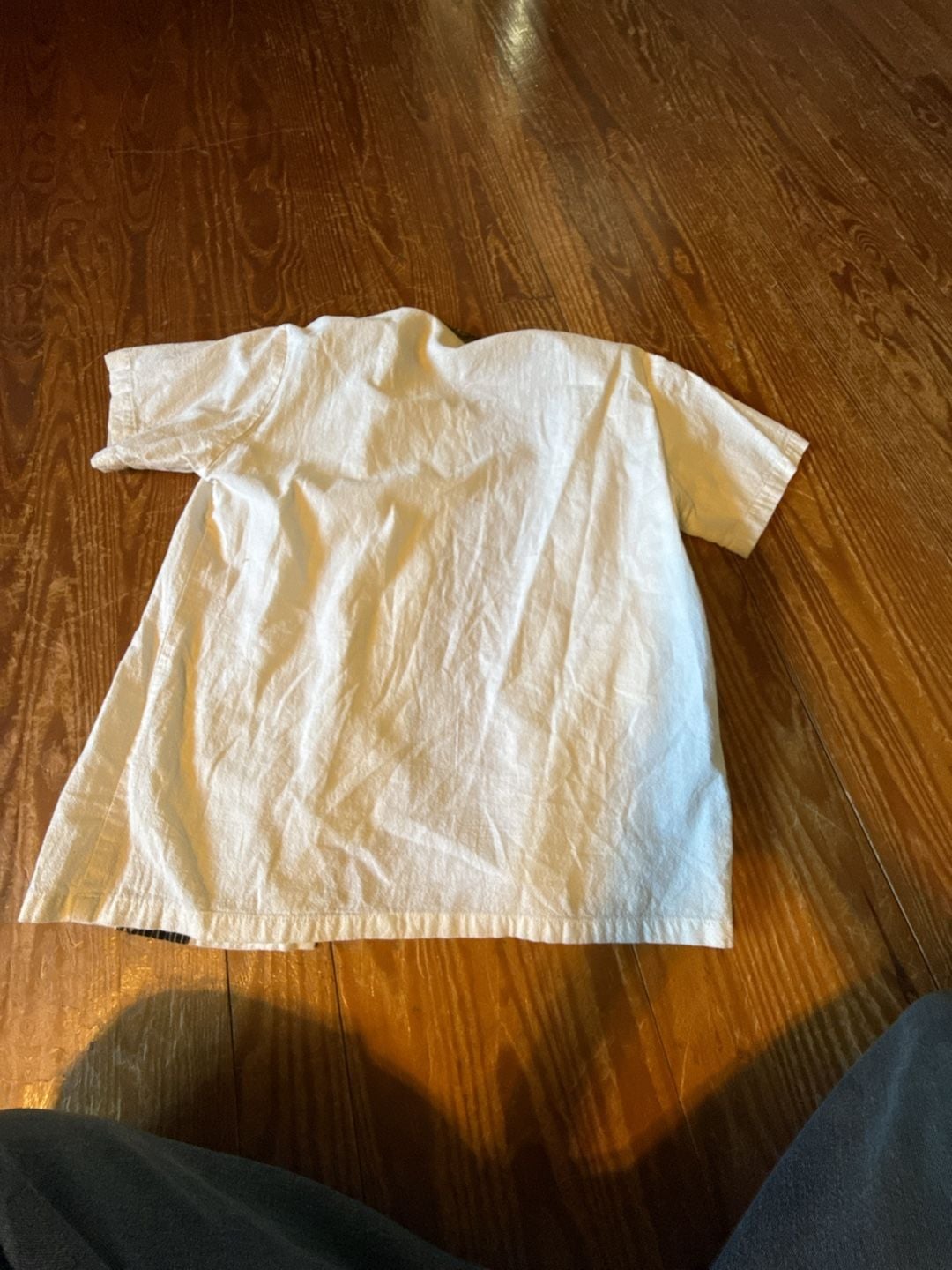 Thai Traditional Cotton Hippie Nehru Shirt with Gold Brocade Trim 8