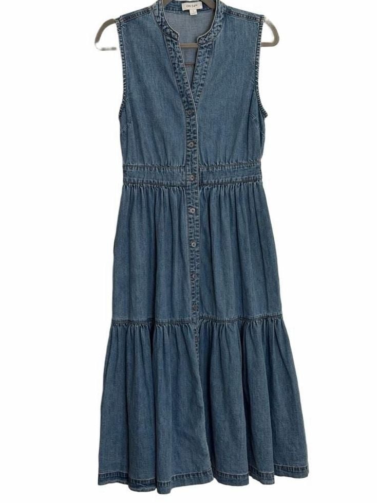 Three tier denim dress 3